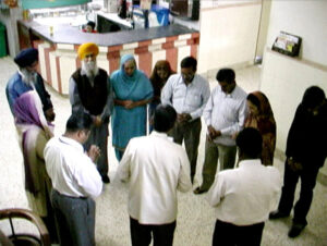 Prayers with Family Members in Corridor-2